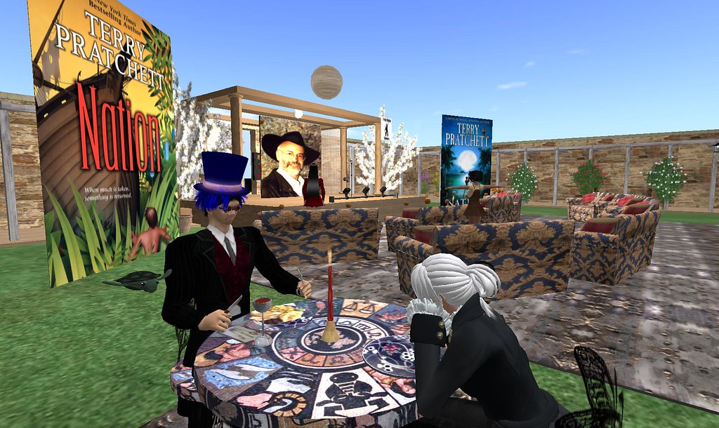 Terry Pratchett in-world today